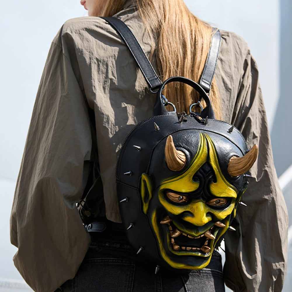 Personalized 3D Mask Shaped Backpack | Unique Fashion Statement Bag