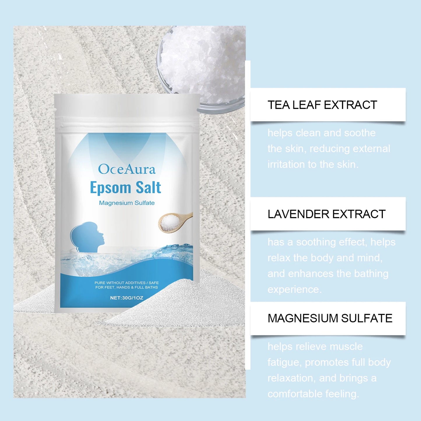 Exfoliating Bath Salt for Smooth, Nourished Skin | Spa Experience