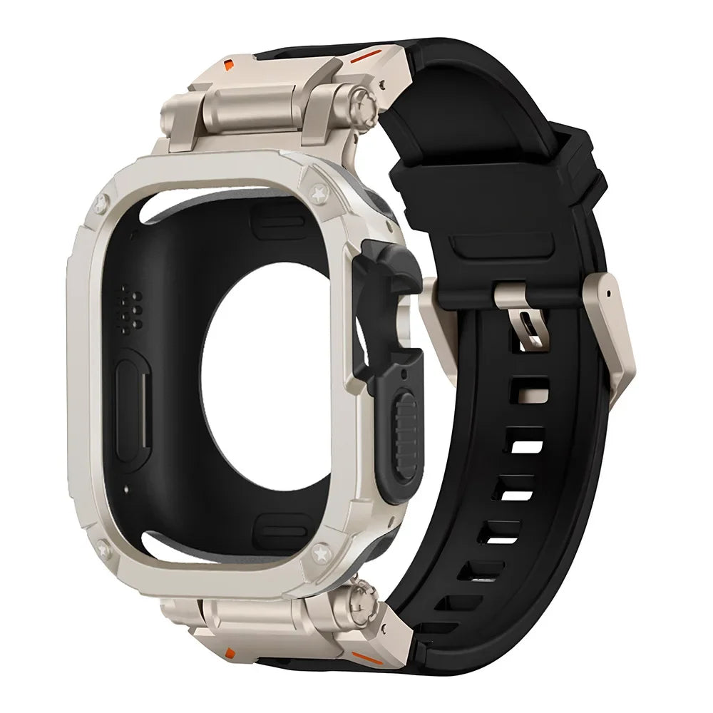 Funda protectora de TPU y pulsera de silicona para Apple Watch