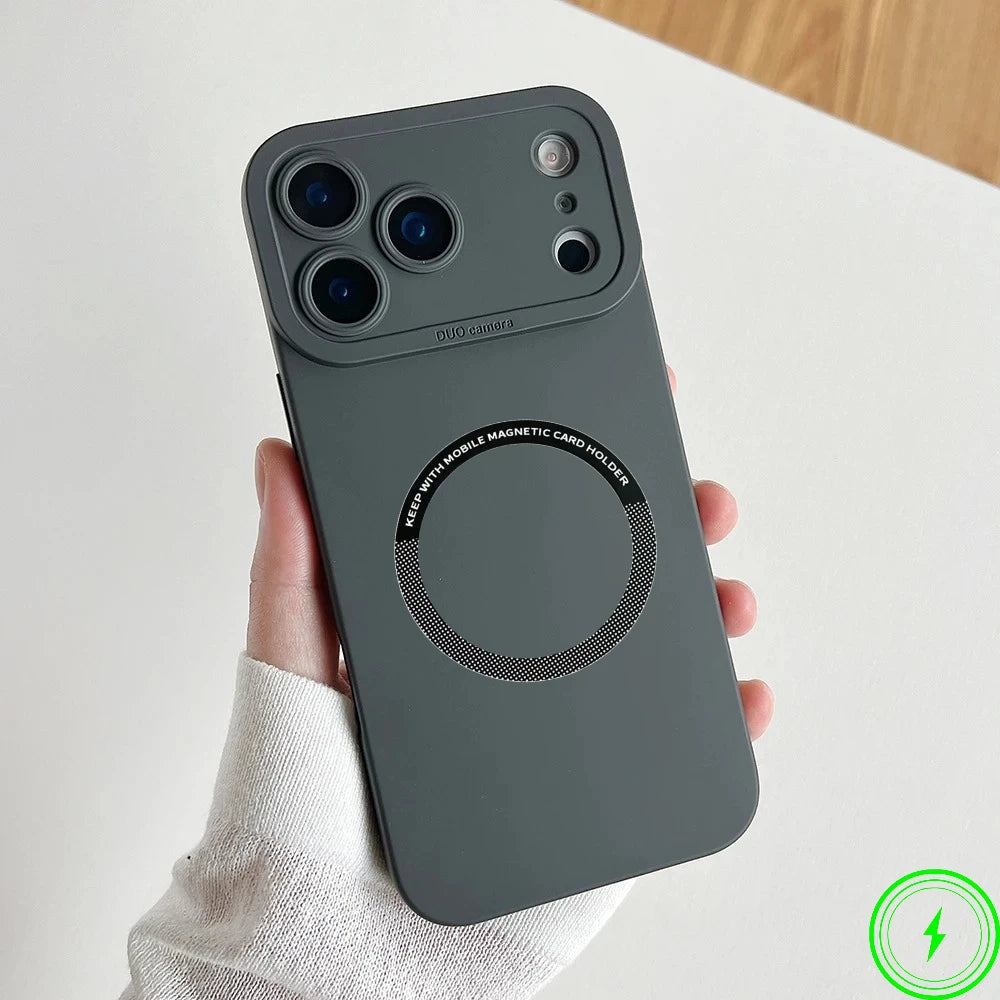Official Liquid Silicone Magnetic Silicone Case For IPhone 17 Air 17 Pro Max 16 15 Candy Color Camera Full-pack Anti-Drop Cover