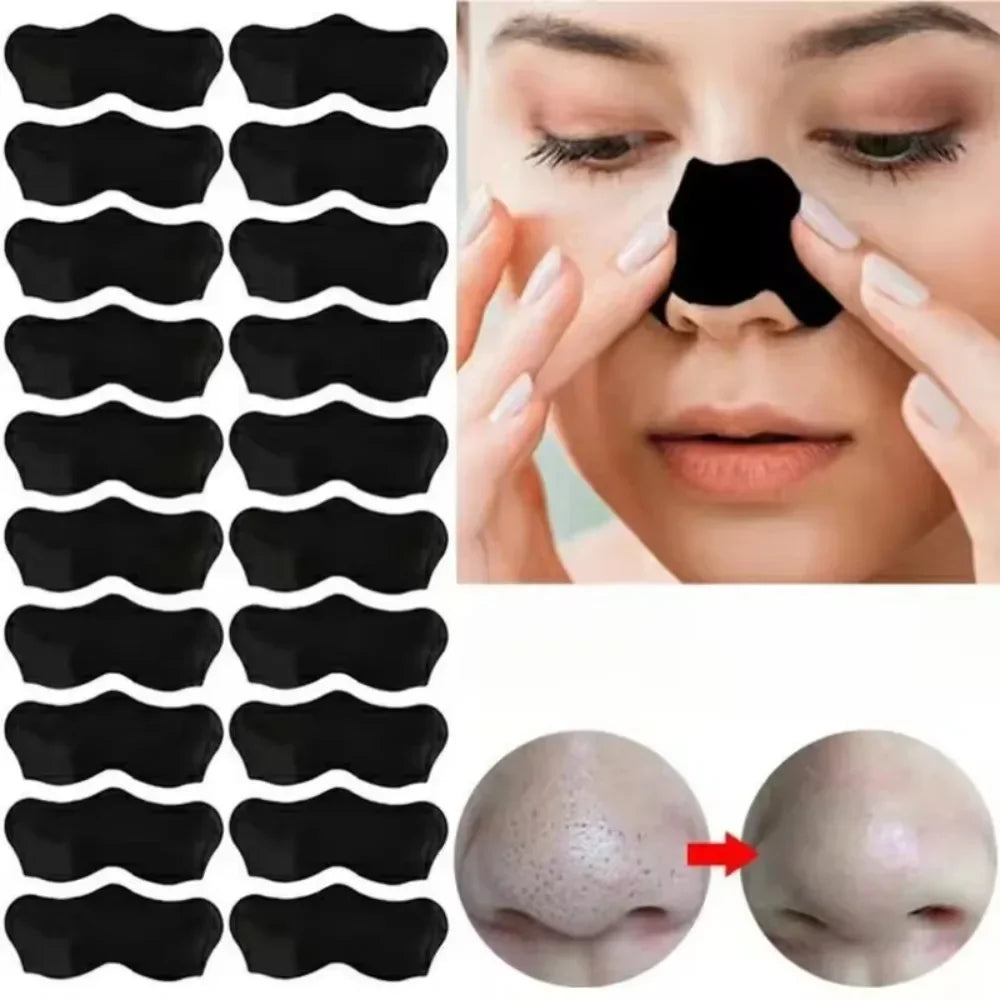 50/100PCS Charcoal Nose Strips for Blackhead Removal & Acne Treatment