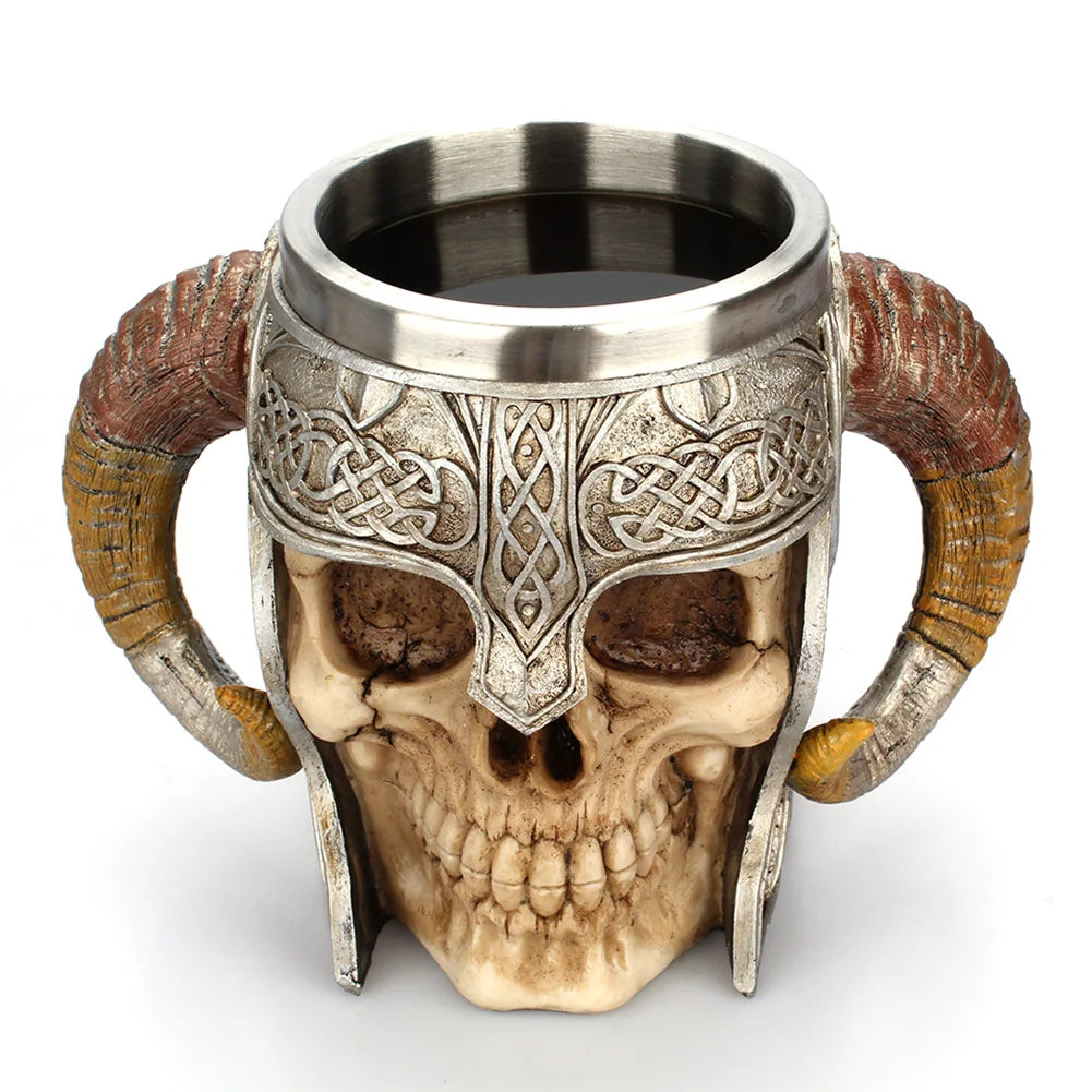 Vintage Skull Mug - Heat Resistant Travel Coffee Cup