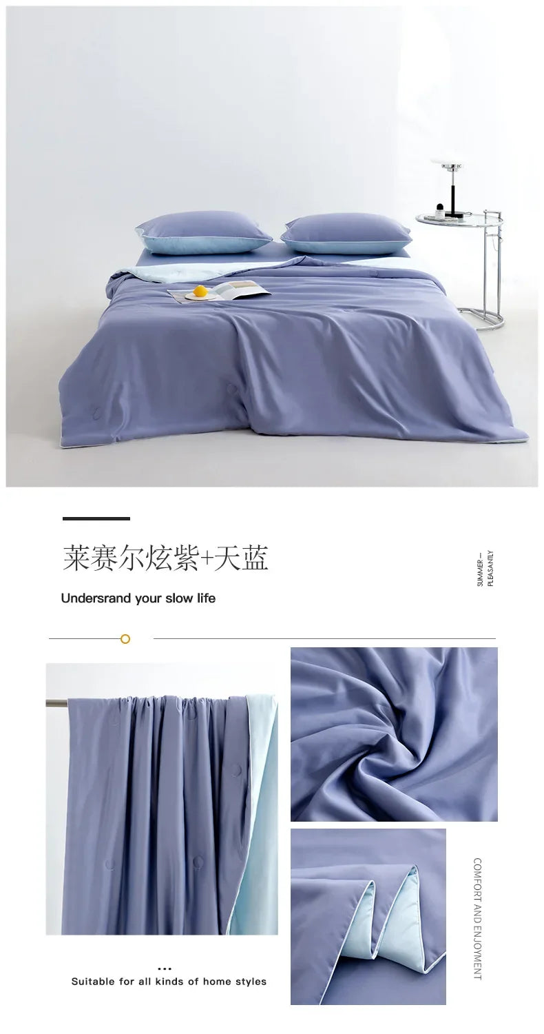 Light Luxury Lyocell Summer Quilt | Soft & Cool Comfort