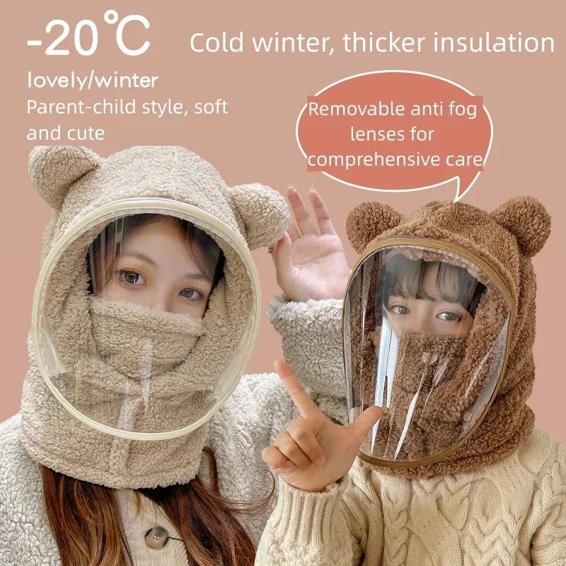 Unisex Windproof Full Face Mask Beanie | Warm Fleece Winter Hat