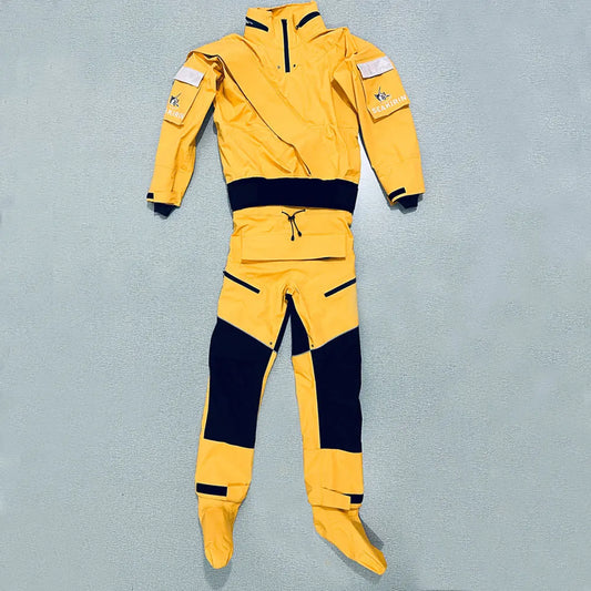 Waterproof Full Drysuit with Detachable Hood for Watersports