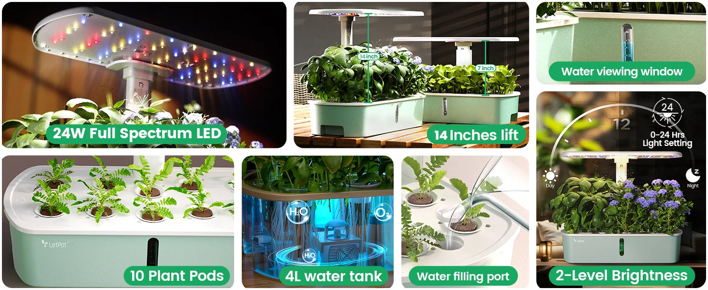 Smart Indoor Hydroponics Growing System | WiFi Controlled Garden