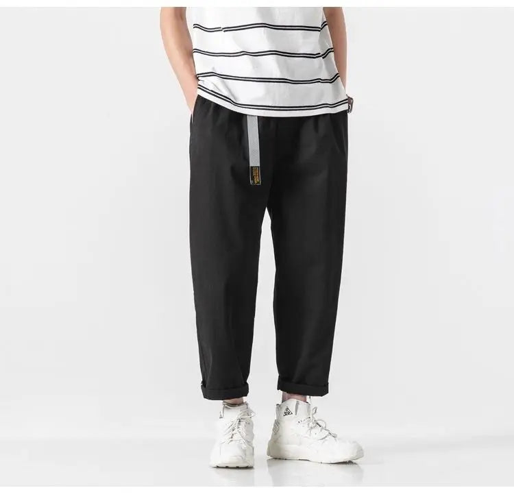 Men's Casual Summer Pants | Trendy Ankle-Length Cargo Trousers