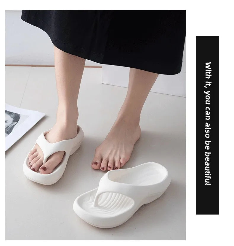 Women's Thick Platform EVA Flip Flops | Comfortable Beach Sandals