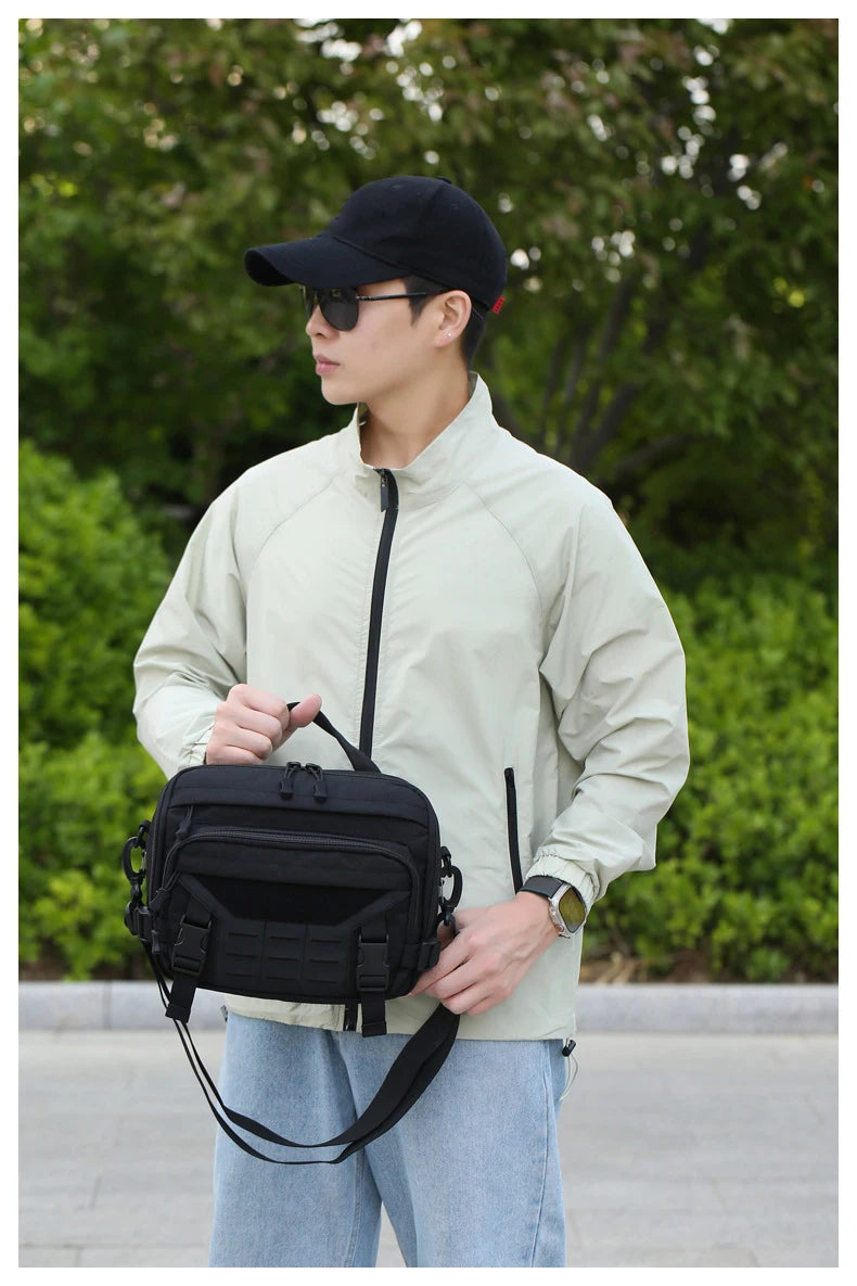 Bolso cruzado táctico para hombre | Perfecto para viajes y uso al aire libre