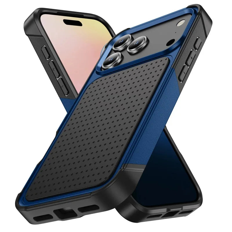 Military Grade 2IN1 Hybrid Armor Phone Case for IPhone 17 Air 16 15 14 Plus 13 12 Pro Max with Packet Box TPU+PC Anti-Drop Cover