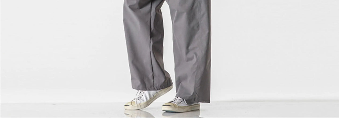 Men's Casual Wide Leg Pants | Lightweight Thin Joggers