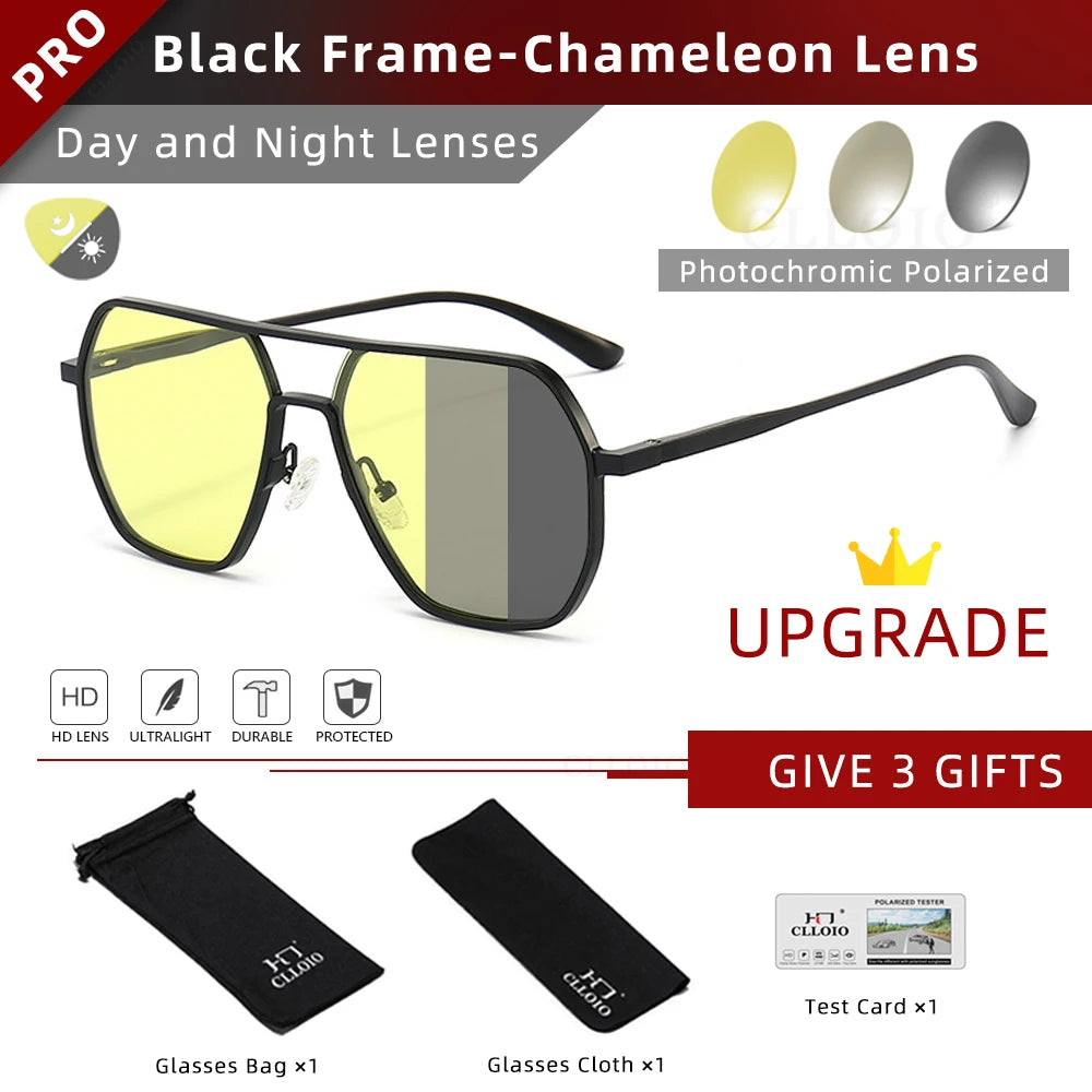 Fashionable Photochromic Polarized Sunglasses for Men & Women