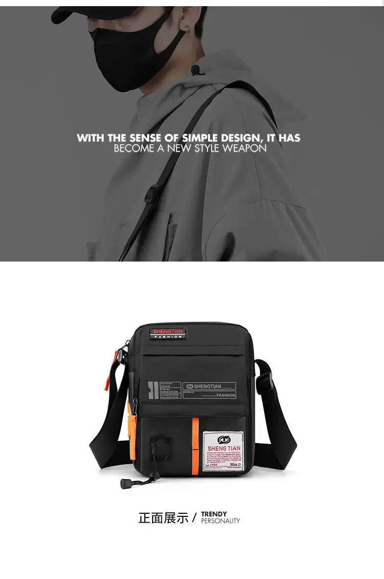 Men's Waterproof Messenger Shoulder Bag | Stylish Crossbody Bag