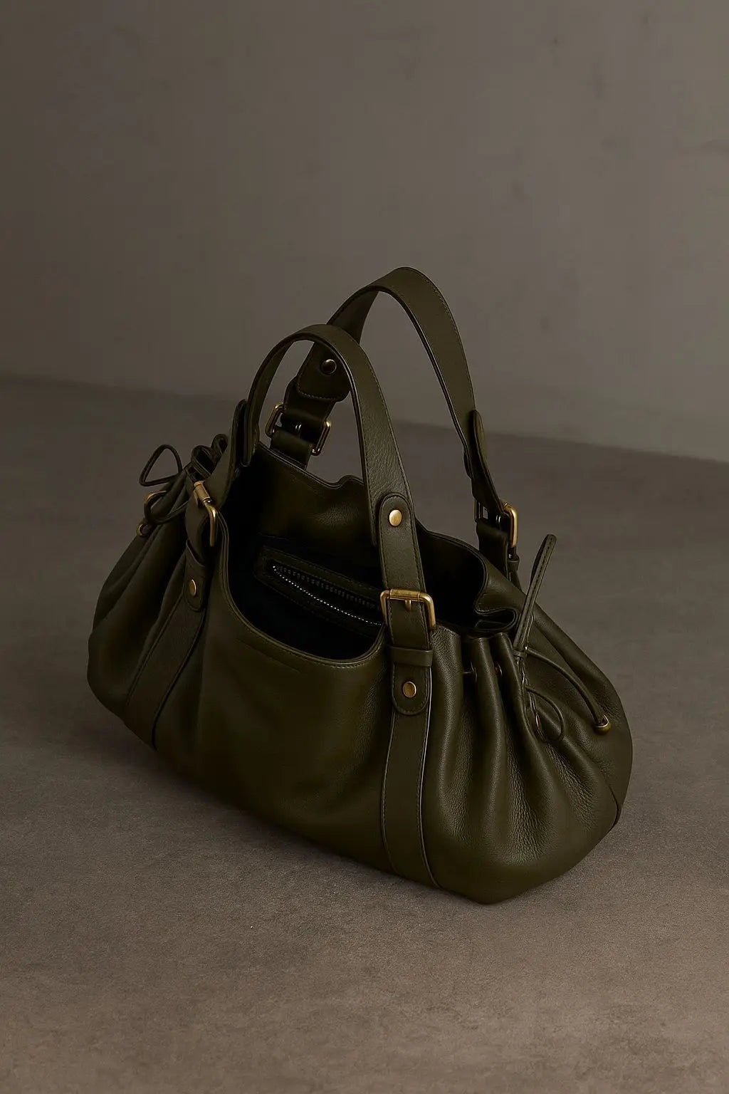 Bolso Tote Vintage de Cuero Lavado para Mujer | Elegante y de Gran Capacidad
