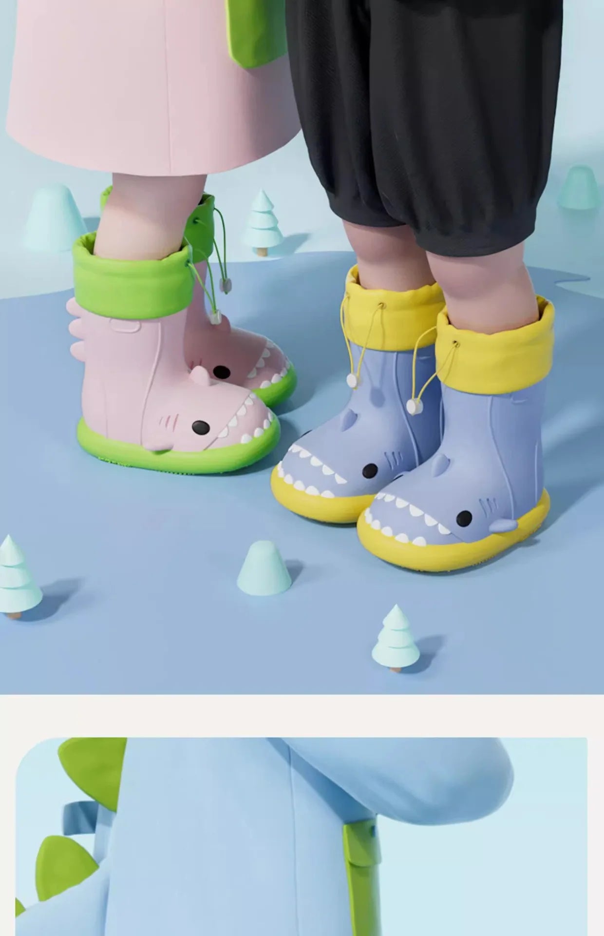 Children's Waterproof Cartoon Rain Boots | Non-Slip Water Shoes