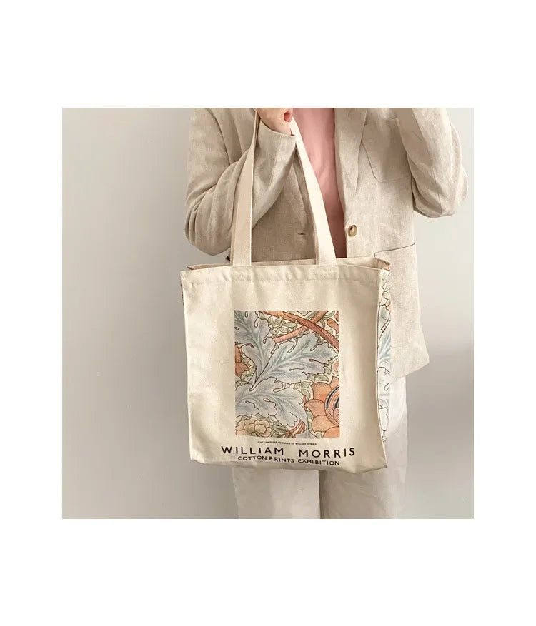 Vintage Canvas Shoulder Bag | Stylish Casual Tote for Women