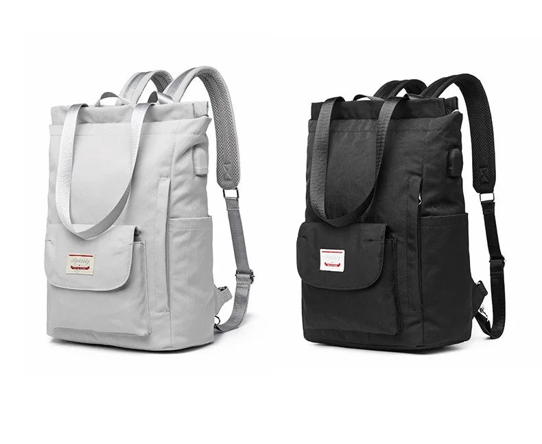 Stylish Waterproof Laptop Backpack for Women | USB Charging
