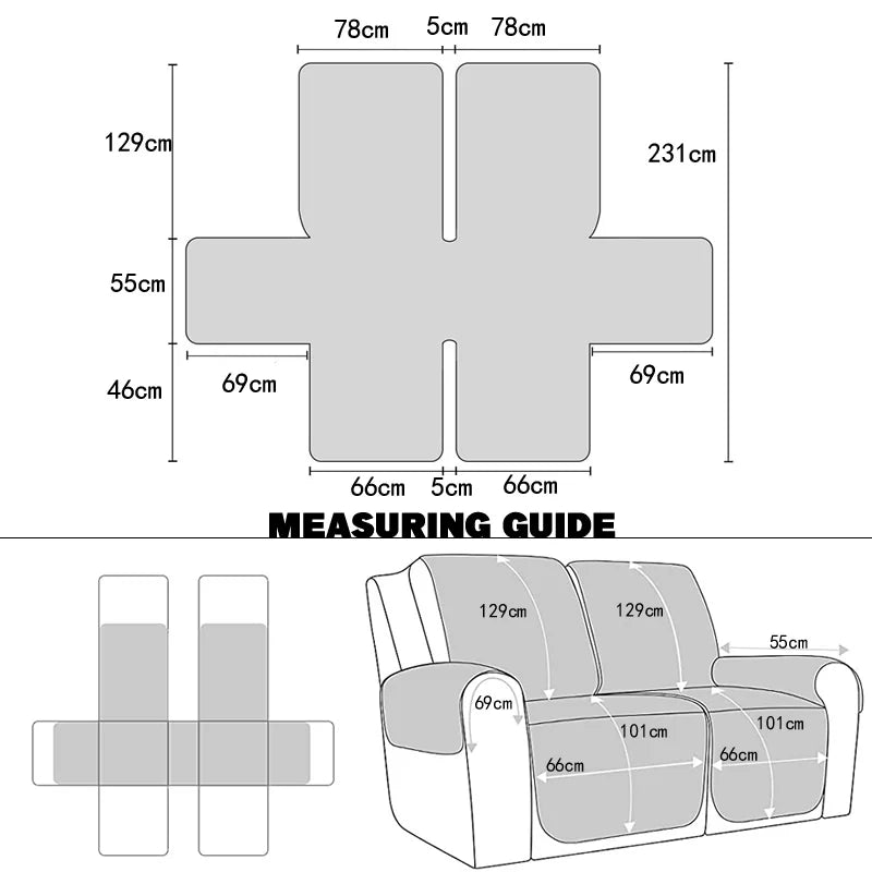 Anti-Cat Scratch Recliner Sofa Cover | Protect & Style Your Couch
