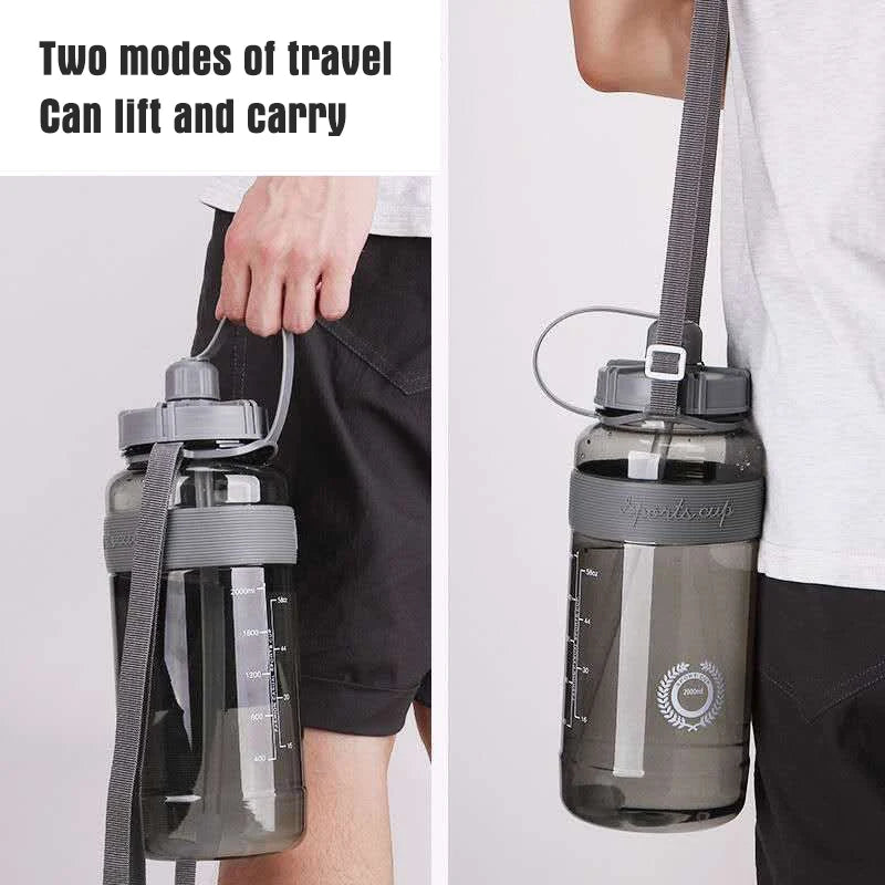 Large Capacity Summer Water Bottle with Straw | BPA Free Fitness