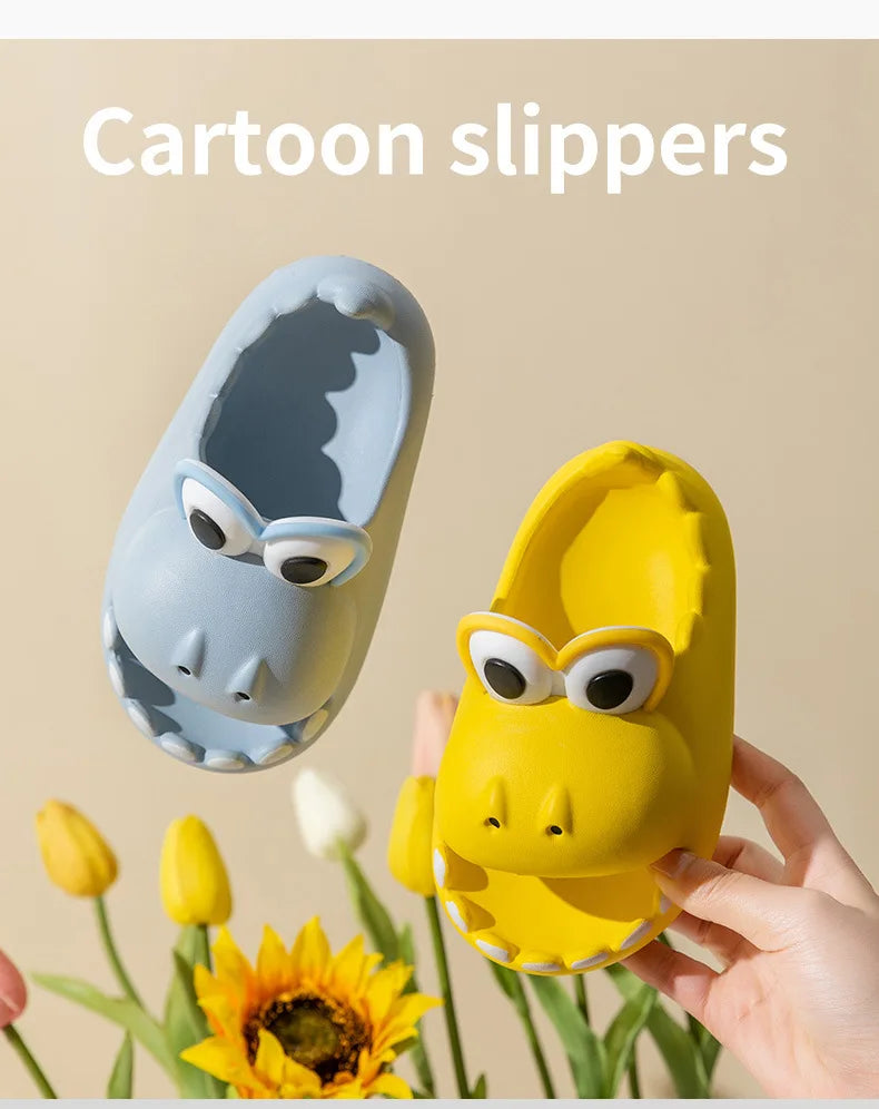 Dinosaur Kids' Slippers | Fun Non-Slip Indoor Sandals
