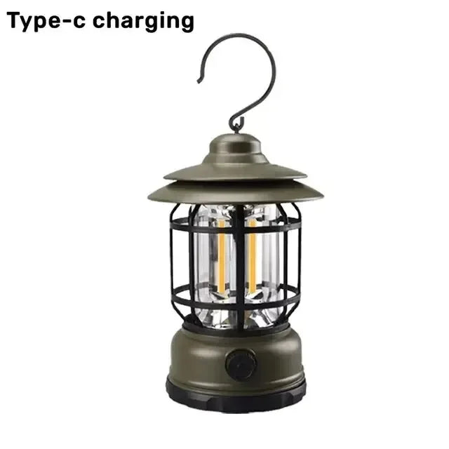 Portable Retro Lantern | Vintage Lighting for Outdoor Adventures