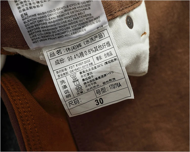 Vintage Cargo Overalls for Men | Stylish Heavy Canvas Pants