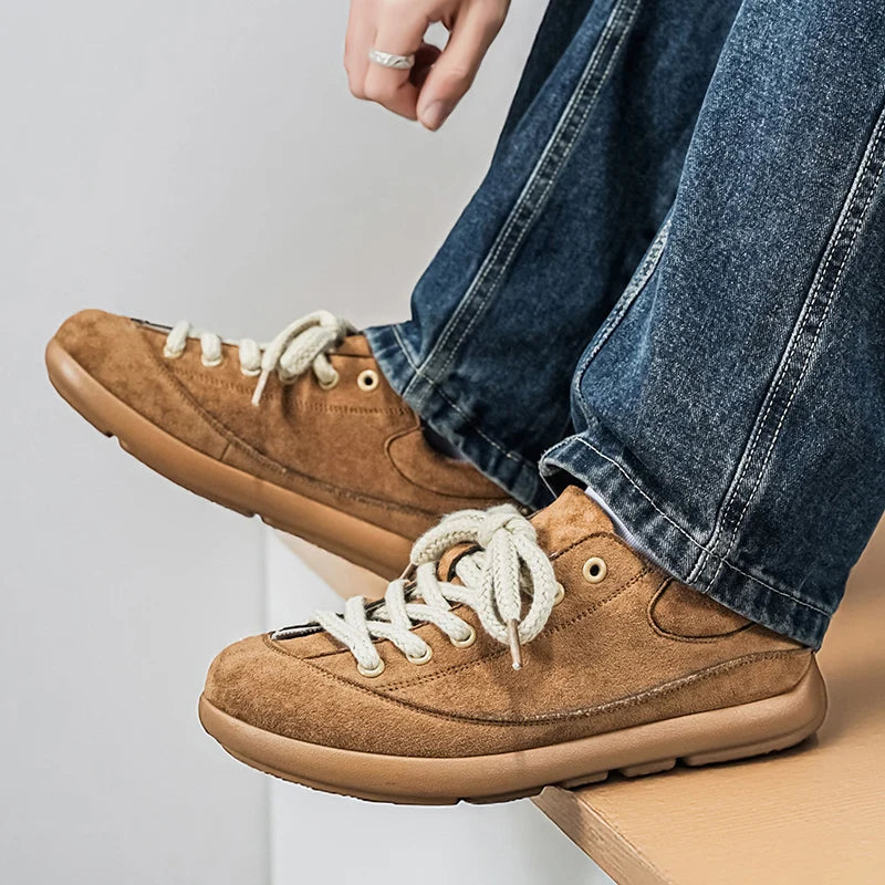 Thick Sole Breathable Anti Slip Sneakers | Stylish Men's Casual Shoes