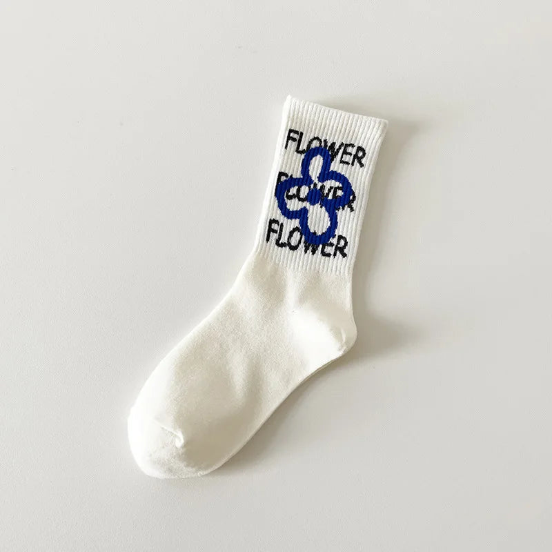 Funny Striped Cotton Thermal Socks for Women | Cozy Home Wear