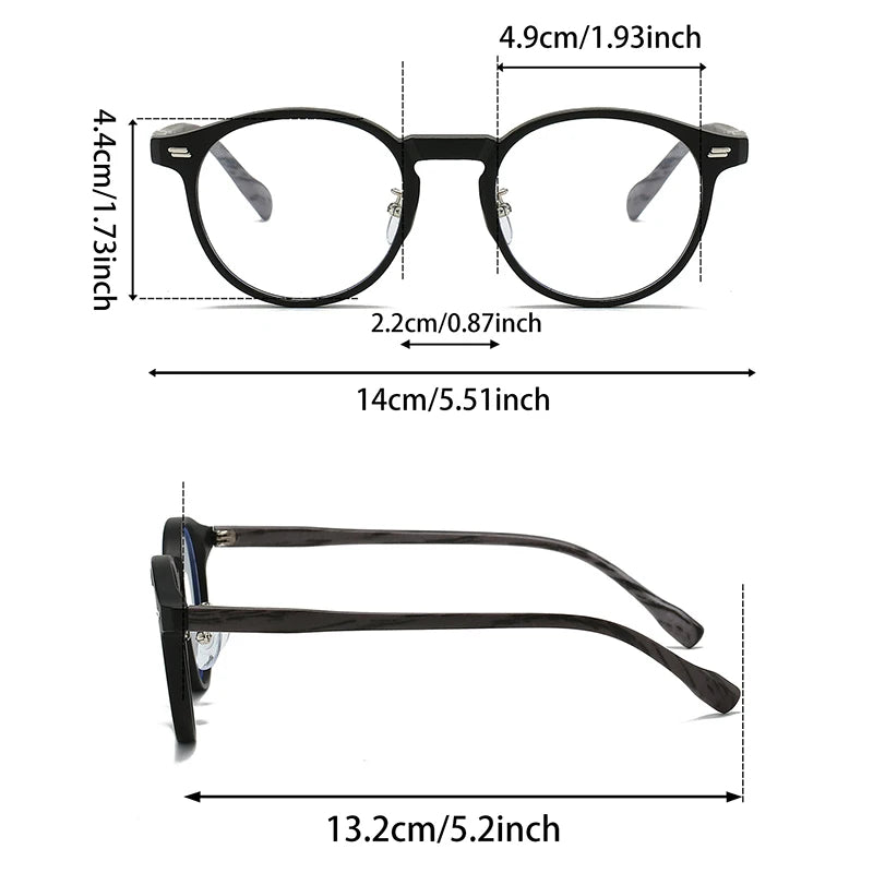 Vintage Round Glasses | Retro Eyewear with Blue Light Blocking