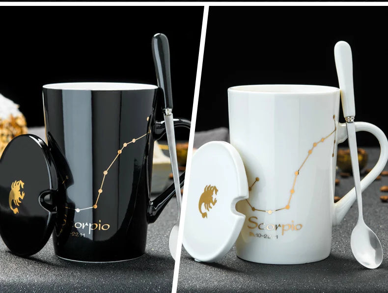 Creative 12 Constellations Ceramic Mugs | Unique Drinkware Gift