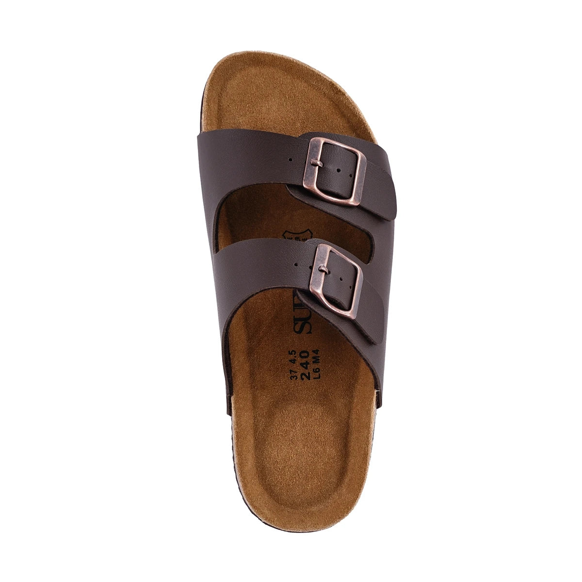 Women's Soft Footbed Leather Sandals | Retro Cork Comfort