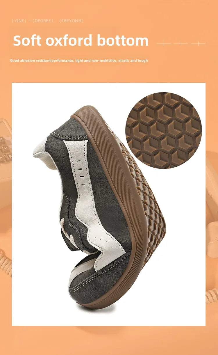 Men's Casual Wide Toe Box Sneakers | Comfortable Non-Slip Trainers