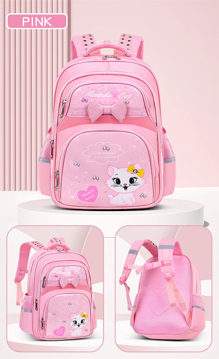 Cute Kitten Shoulder Bag | Adorable Backpack for School Girls
