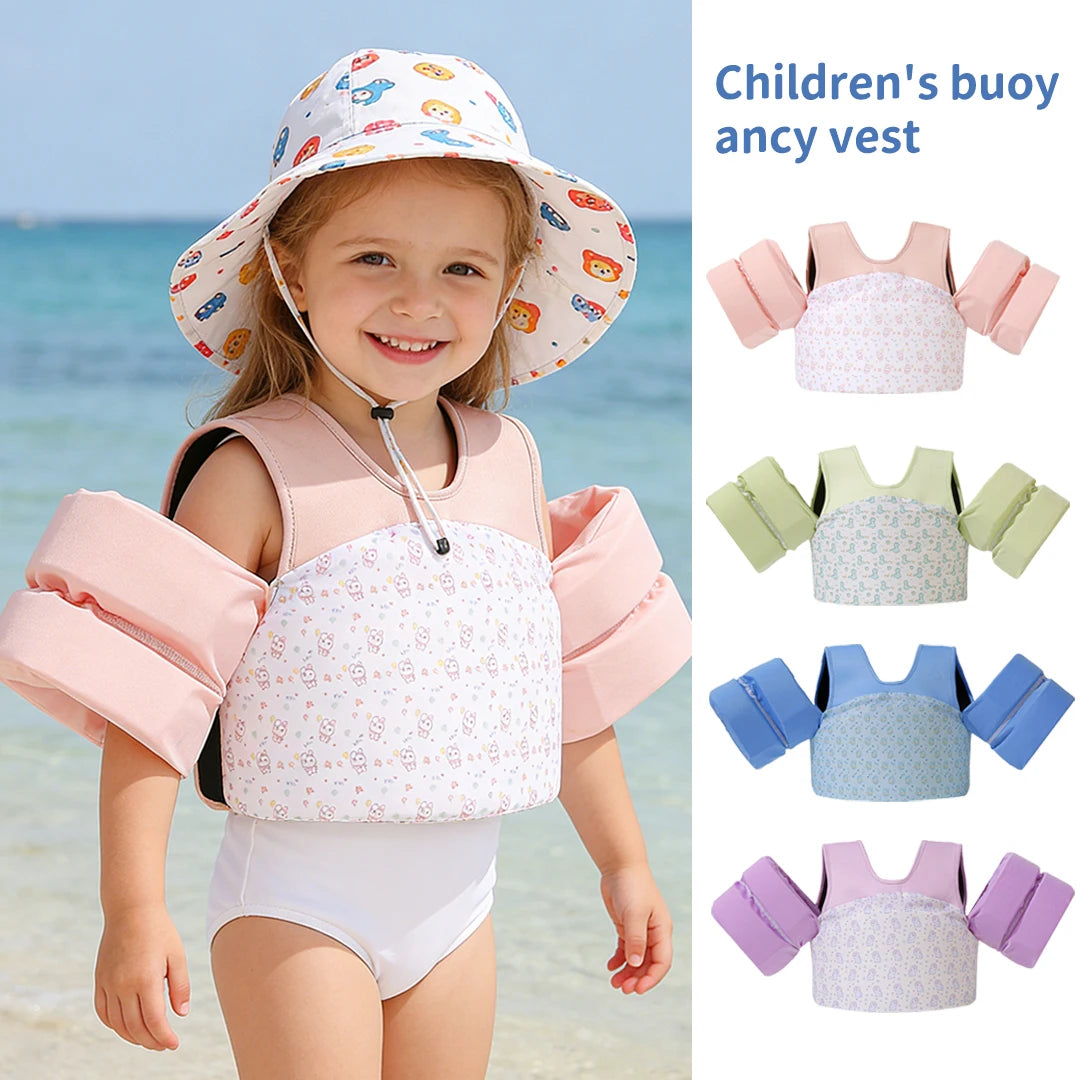 Kids Swim Vest | Adjustable Toddler Pool Floaties for Safety & Fun