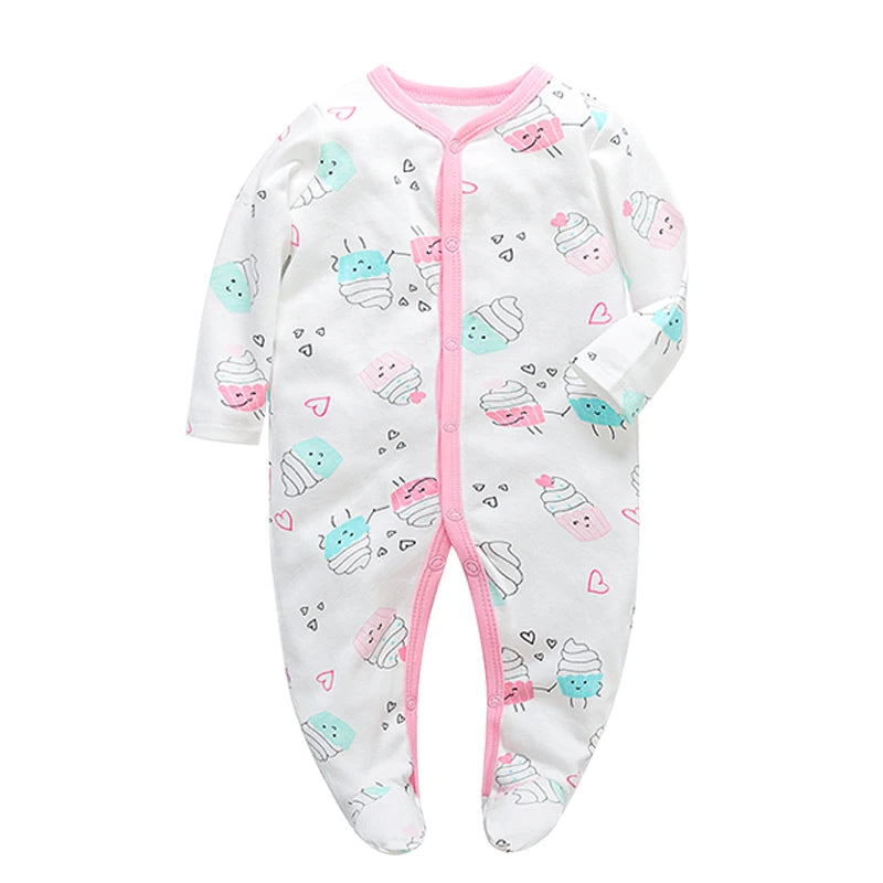 Unisex Baby Long Sleeve Cotton Bodysuit | Soft & Stylish Infant Clothing