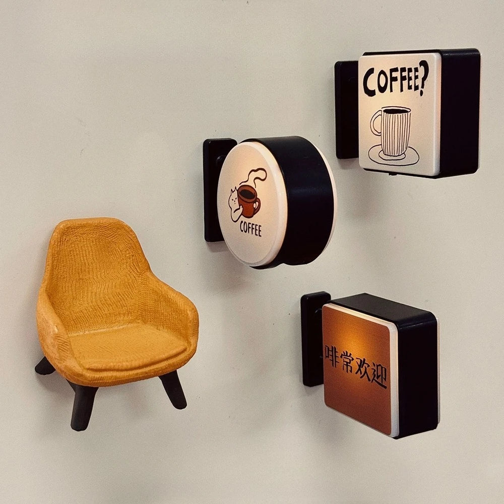 Retro Coffee Corner Refrigerator Magnet | Glowing Home Decor