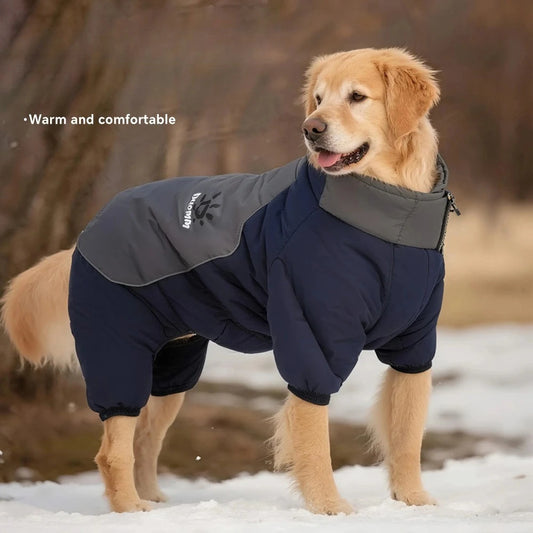Chaqueta para perro grande | Abrigo impermeable reflectante para seguridad en exteriores