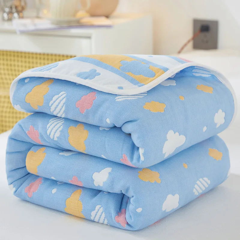 Breathable Summer Quilt | Multi-functional Cotton Towel Blanket