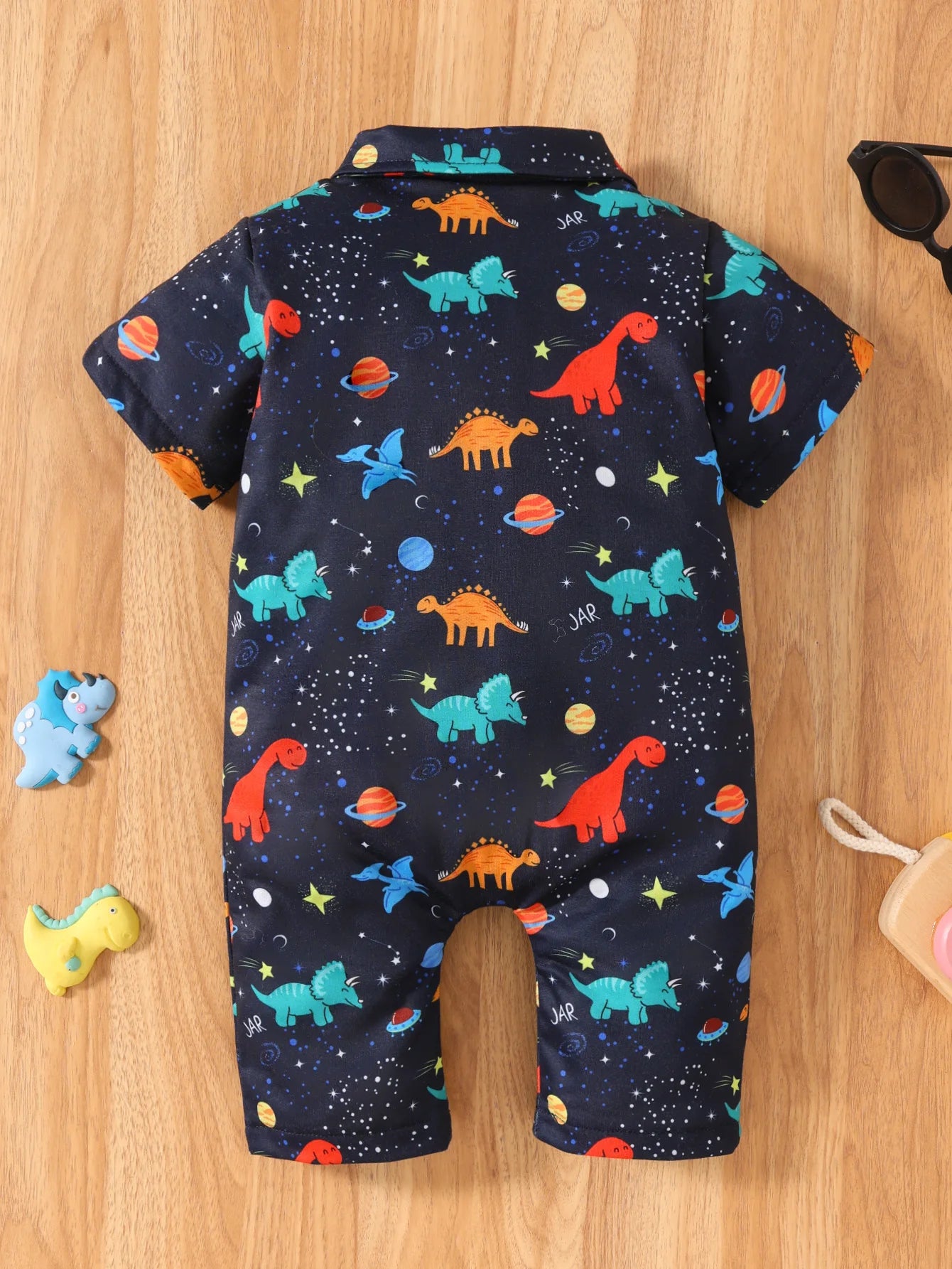 Infant Toddler Dinosaur Print Romper | Fun Baby Clothes