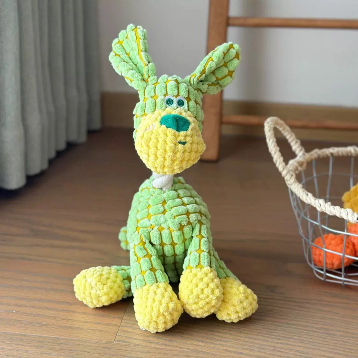 Cute Donkey Plush Toy for Dogs | Interactive Squeaky Pet Delight