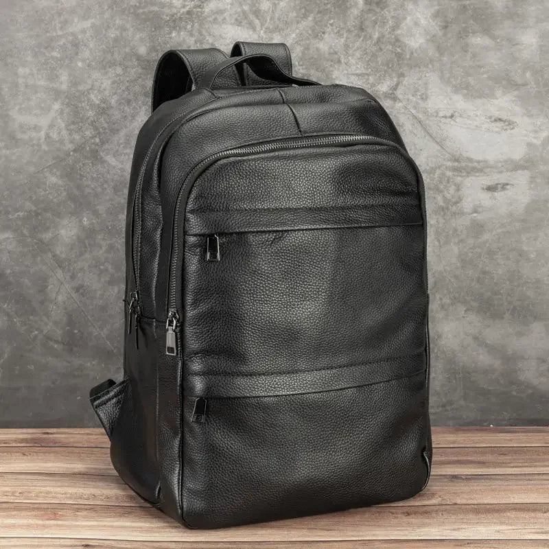 Men's Genuine Leather Business Backpack | Stylish & Functional
