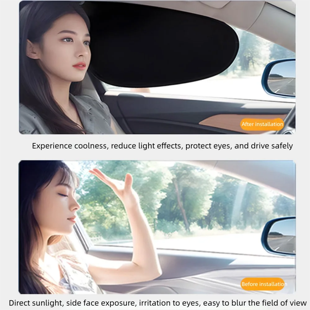 Electrostatic Sun Visor for Car Side Windows | UV Protection Cover
