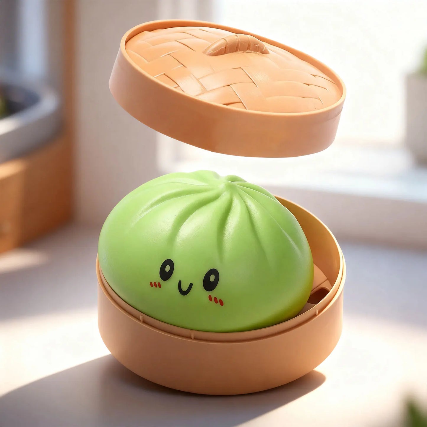 Colorful Simulated Dumpling Squishy Relaxing Relieve Anxiety Antistress Enhance Happiness Reusable Rebound Squeeze Reliever Toy