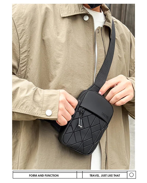 Stylish Crossbody Small Bag | Fashionable Rhombus Grid Design