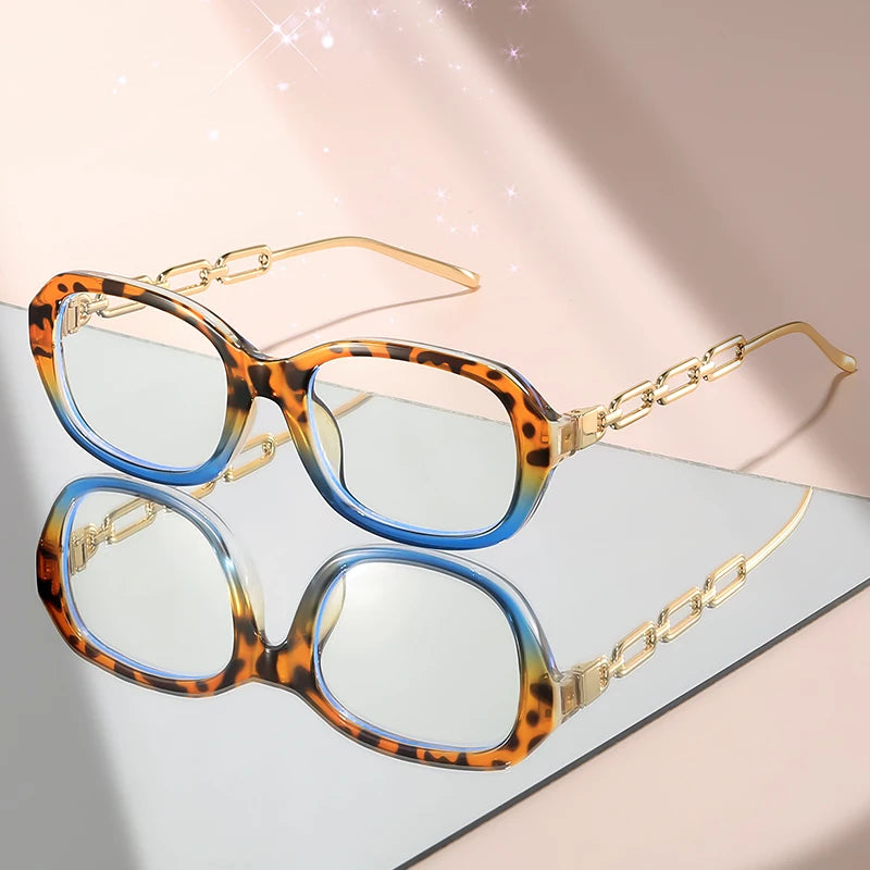 Fashionable Oval Anti-Blue Light Glasses | Protect Your Eyes