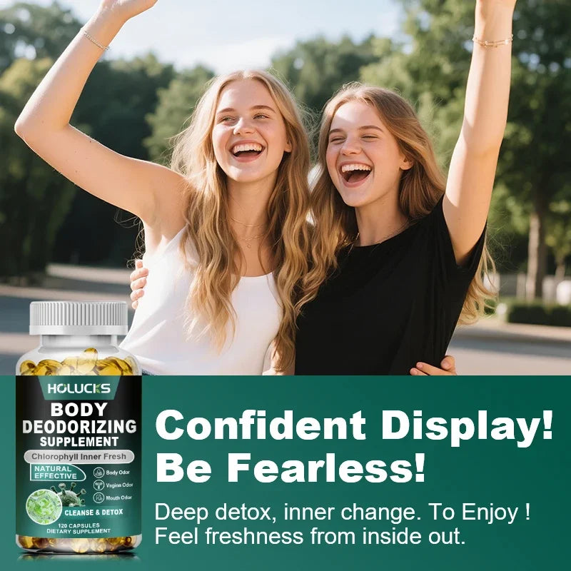 Natural Chlorophyll Capsules for Detox, Digestive & Skin Wellness