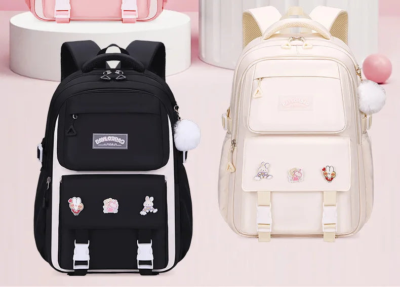 3-Piece Large-Capacity Children's Backpack for Middle School