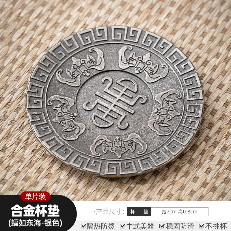 Zen Antique Coasters | Elegant Heat Insulation Tea Accessories