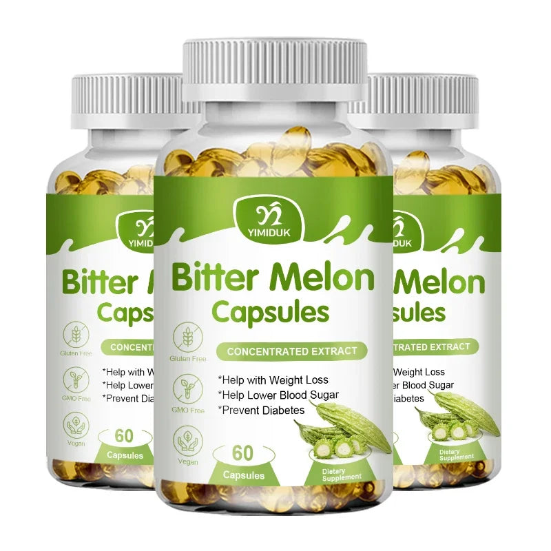 Natural Bitter Melon Extract Capsules - Support Blood Sugar & Weight Loss
