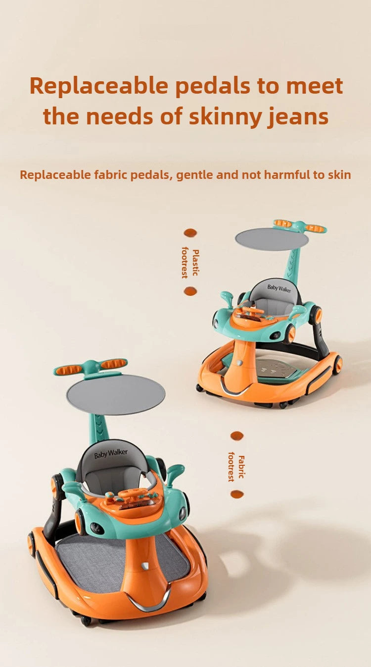 4-in-1 Multifunctional Baby Walker | Adjustable & Foldable Design